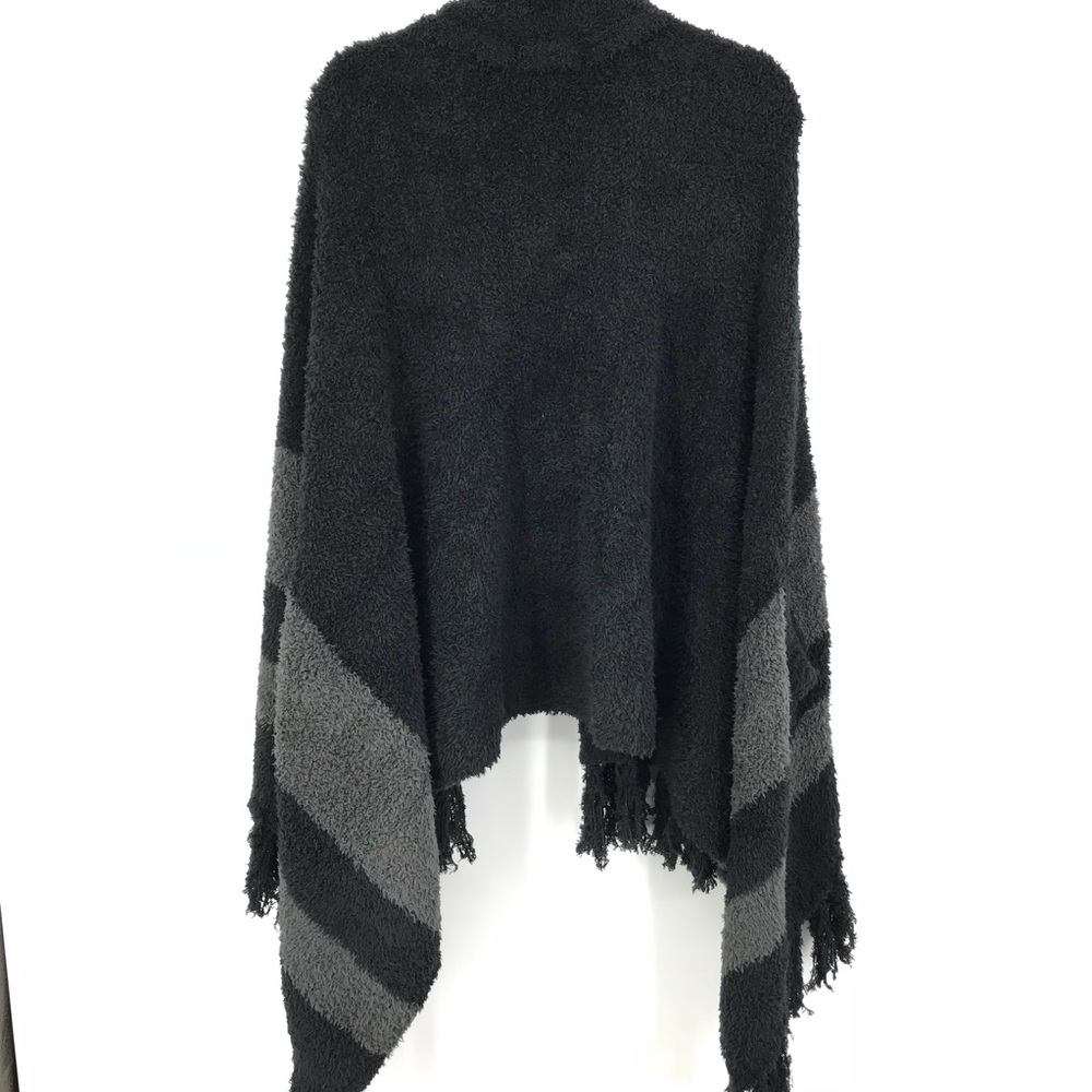 Barefoot Dreams Cozychic Malibu Wrap O/S Black - Picture 4 of 5